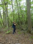 Volunteer Alyssa Condell clearing trail, Unexpected Wildlife Refuge photo