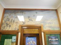 Mural on passenger pigeons, by Edmund J Sawyer, Dennison, Ohio