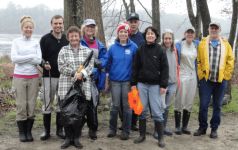 Earth Day clean-up crew