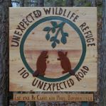Refuge sign created by Jeffrey Lawrenson, Unexpected Wildlife Refuge photo