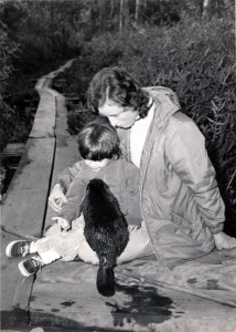 Anne and a friendly beaver