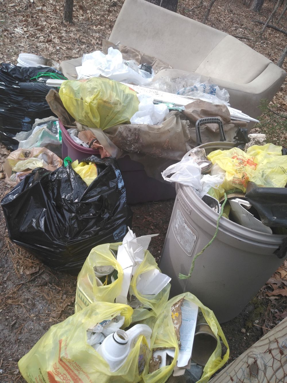 Some of the trash from 2019, Unexpected Wildlife Refuge photo