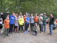 Ryan Cherfane and his 'crew'; photo by Dave Sauder