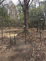 T-post barrier to ATV transgression at the Refuge