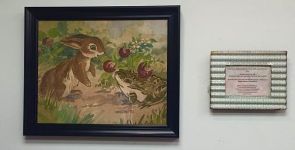 Hope Sawyer Buyukmihci artwork at Wildlife Vegan, Unexpected Wildlife Refuge photo