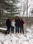 Ethan Winter, Brooks Mongiello, Matthew Leister and Randi Fair, volunteers, Unexpected Wildlife Refuge photo